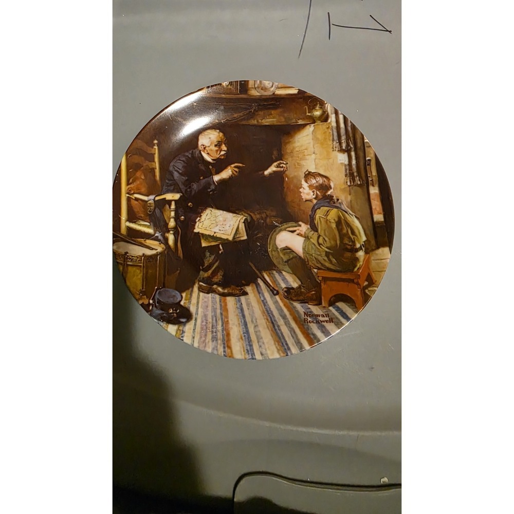 Knowles‎ Norman Rockwell Bradford Exchange Plate "The Veteran" 1988